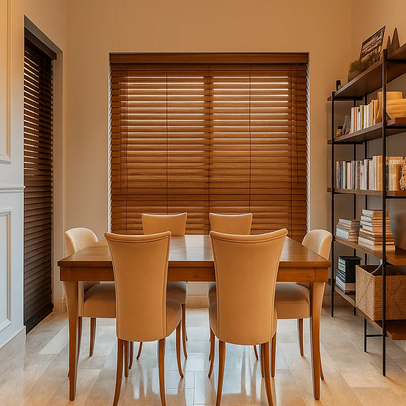 Aluminum-Core Wood Blinds Aluminum-Core Wood Blinds