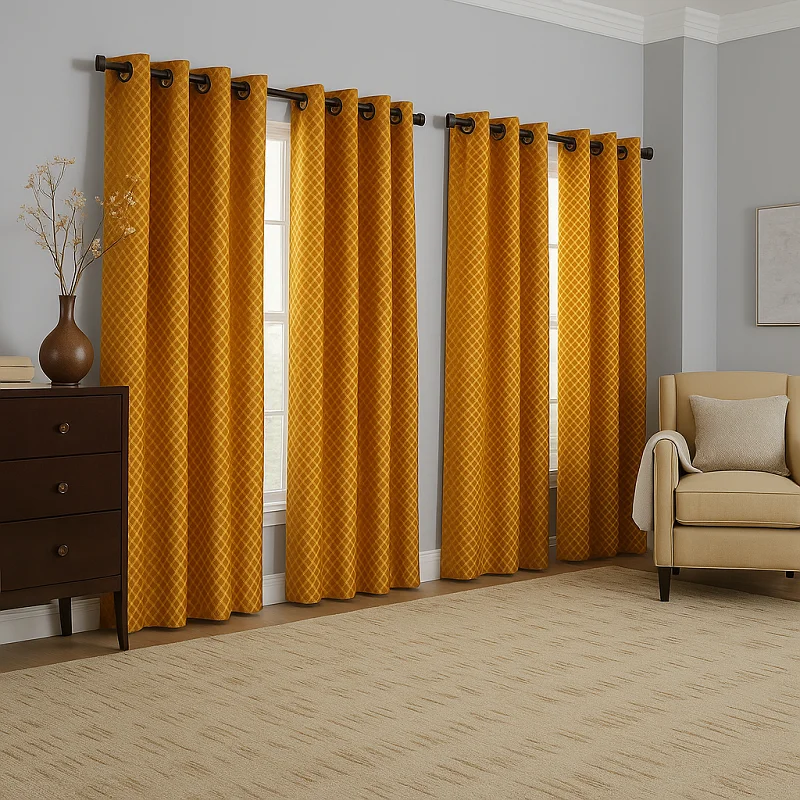 Brocade Curtains [Cotton Brocade} Brocade Curtains [Cotton Brocade}