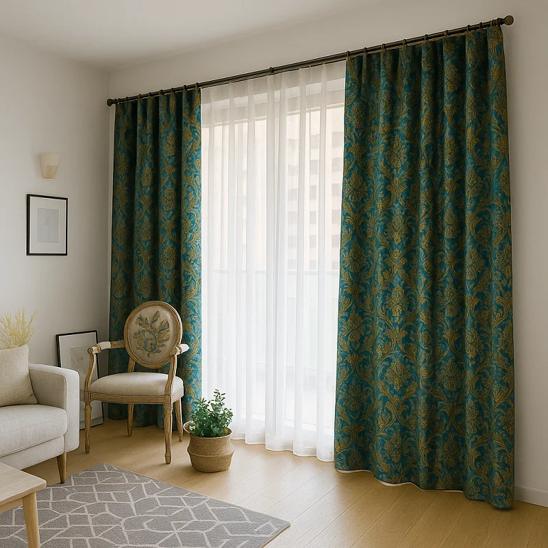 Brocade Curtains [Silk Brocade} Brocade Curtains [Silk Brocade}
