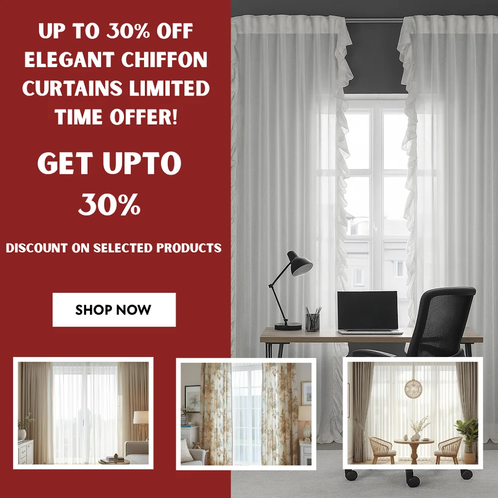 Chiffon Curtains (2) Chiffon Curtains