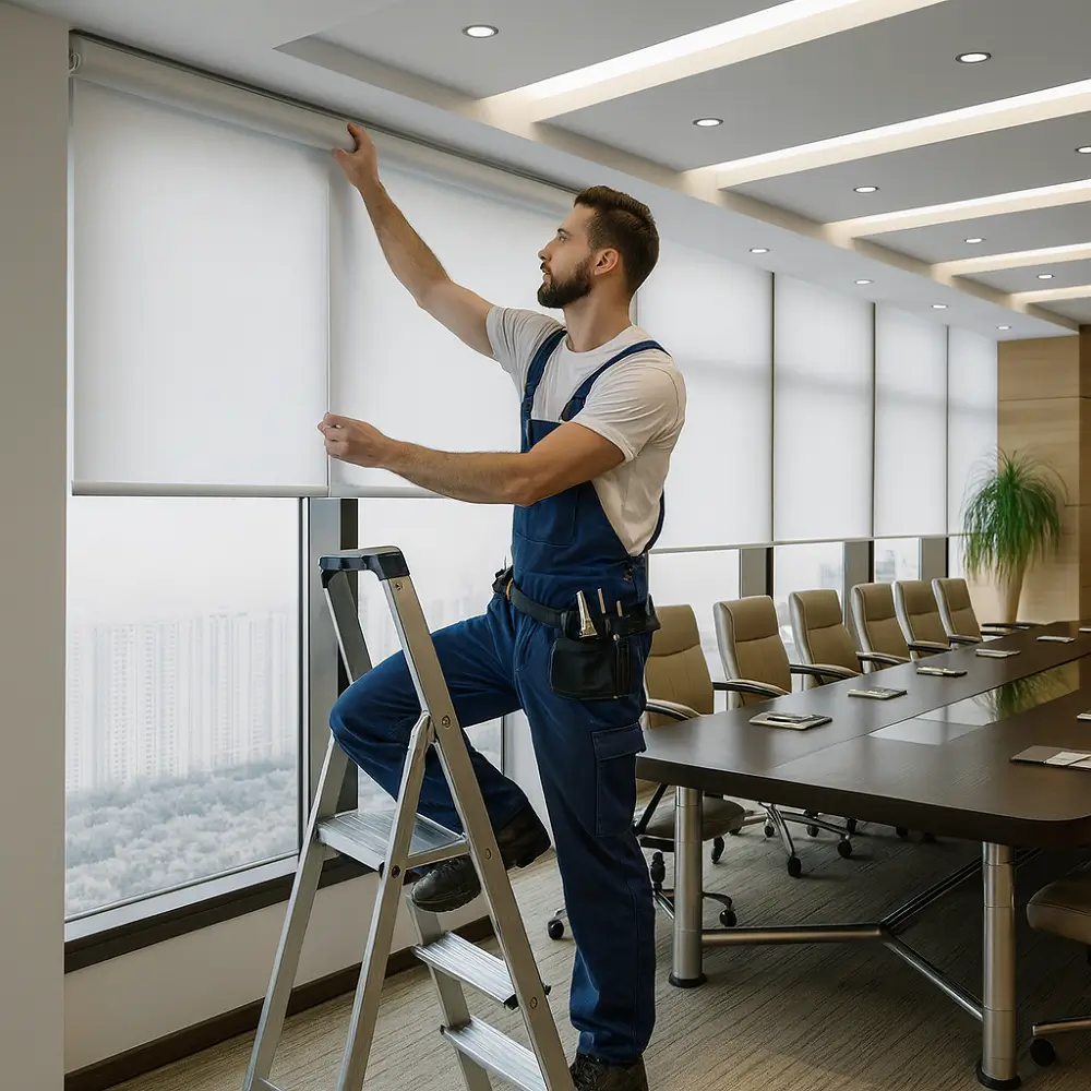 Commercial Blinds Fixing