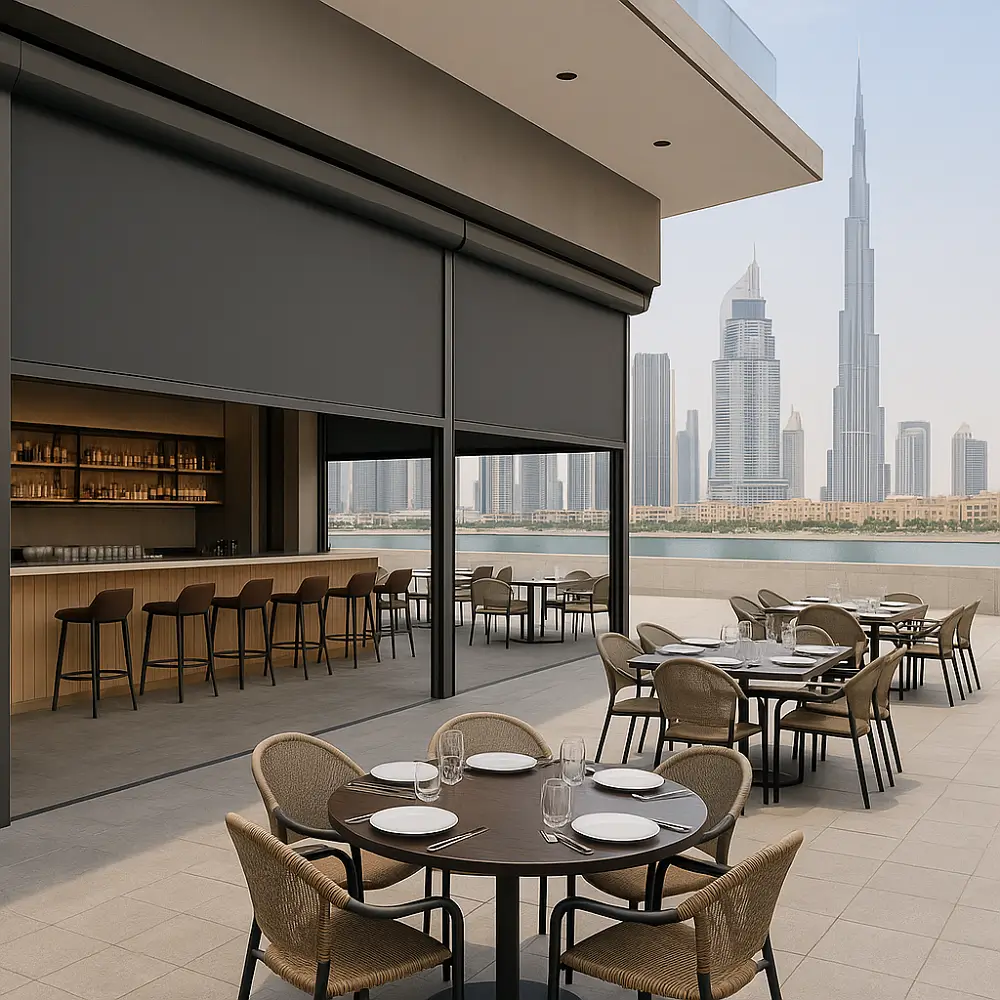 Commercial Motorized Outdoor Shades