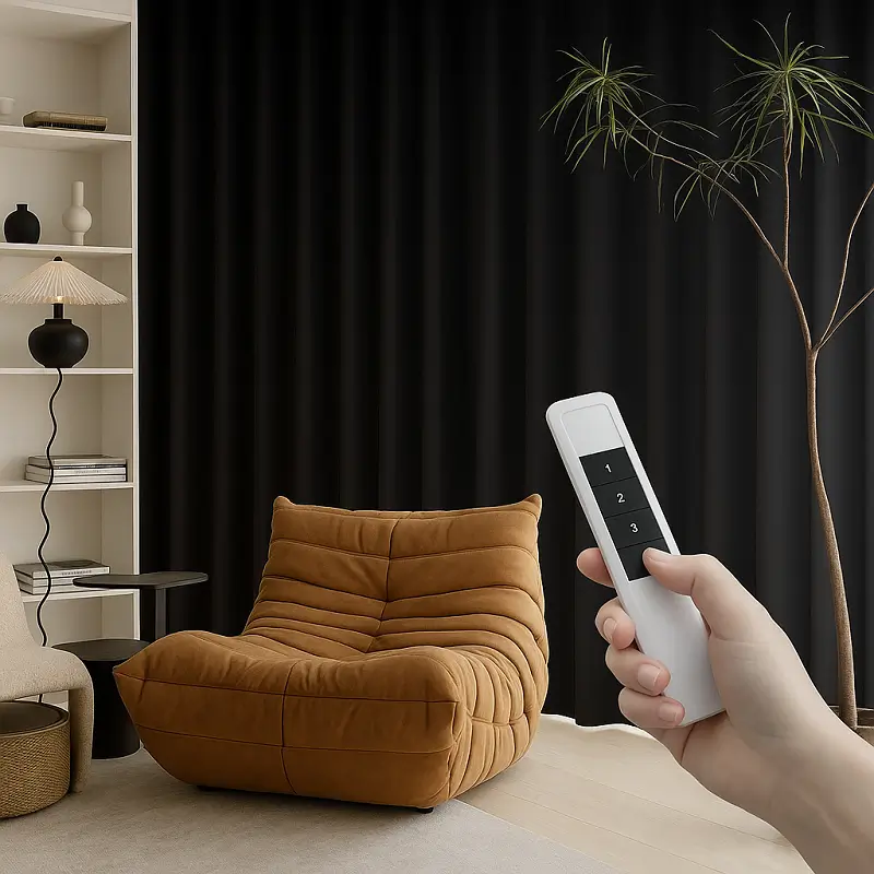 Custom Motorized Curtains