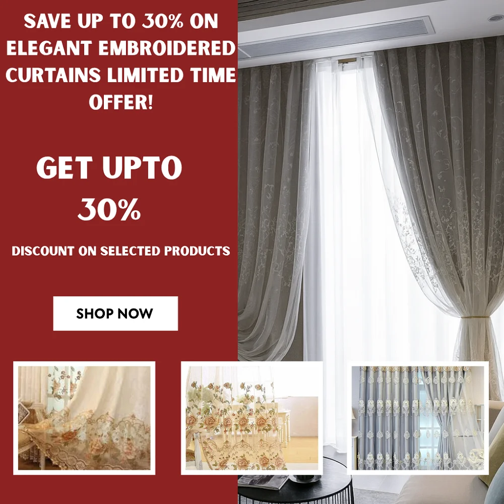 Embroidered Curtains Embroidered Curtains