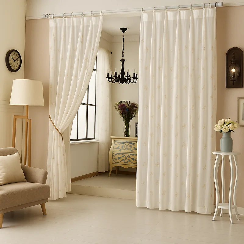 Embroidered Muslin Curtains Embroidered Muslin Curtains
