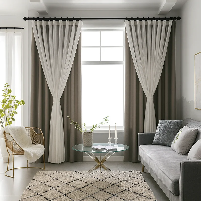 Layered Blackout Curtains Layered Blackout Curtains