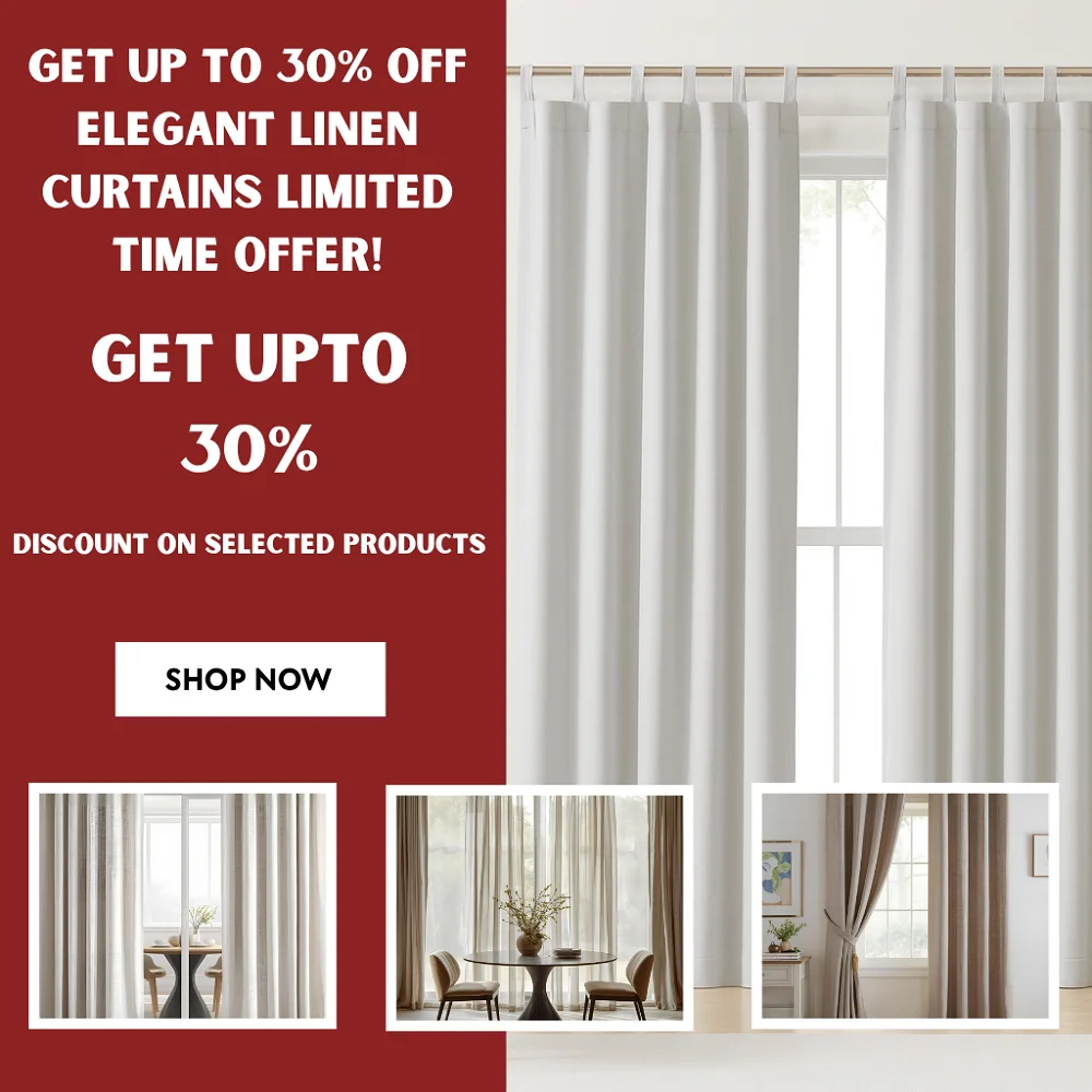 Linen Curtains (2) Linen Curtains