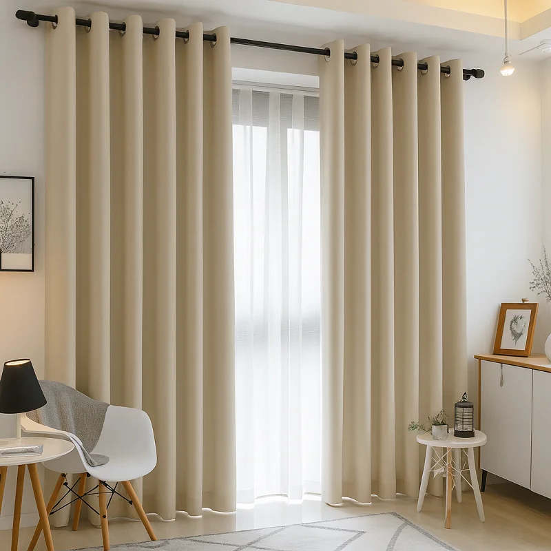 Living Room Grommet Curtains