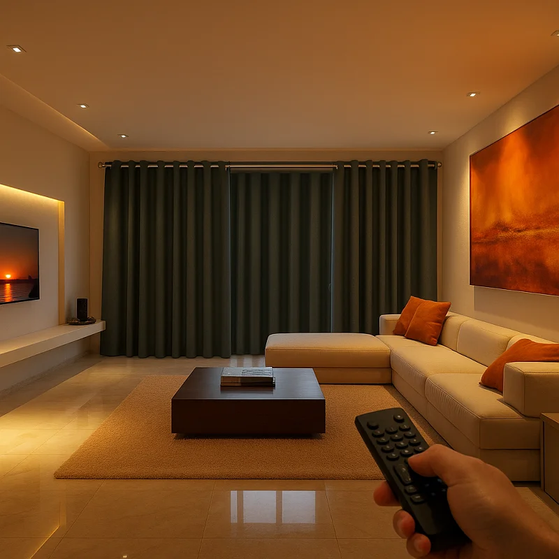 Motorized Blackout Curtains Motorized Blackout Curtains