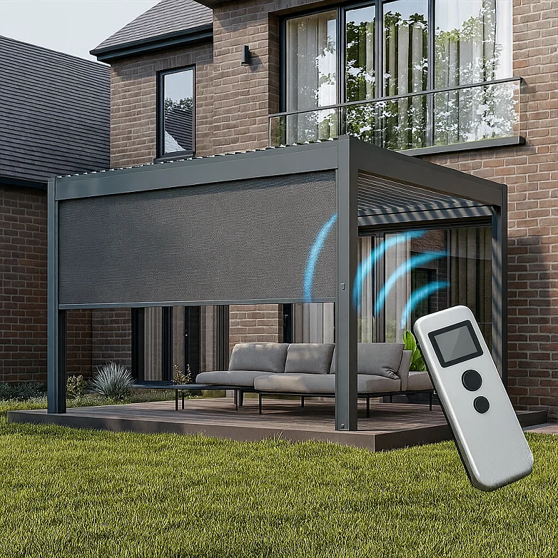 Motorized Pergola Blinds
