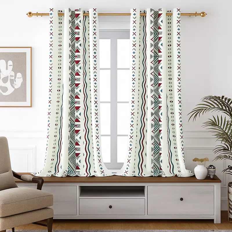 Bohemian Curtains Patterned Bohemian Curtains