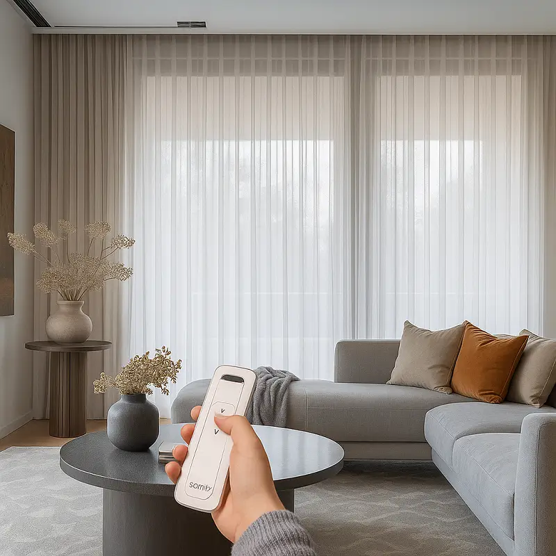 Motorized Curtains Sheer Motorized Curtains