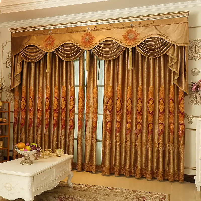 Embroidered Curtains Silk Embroidered Curtains
