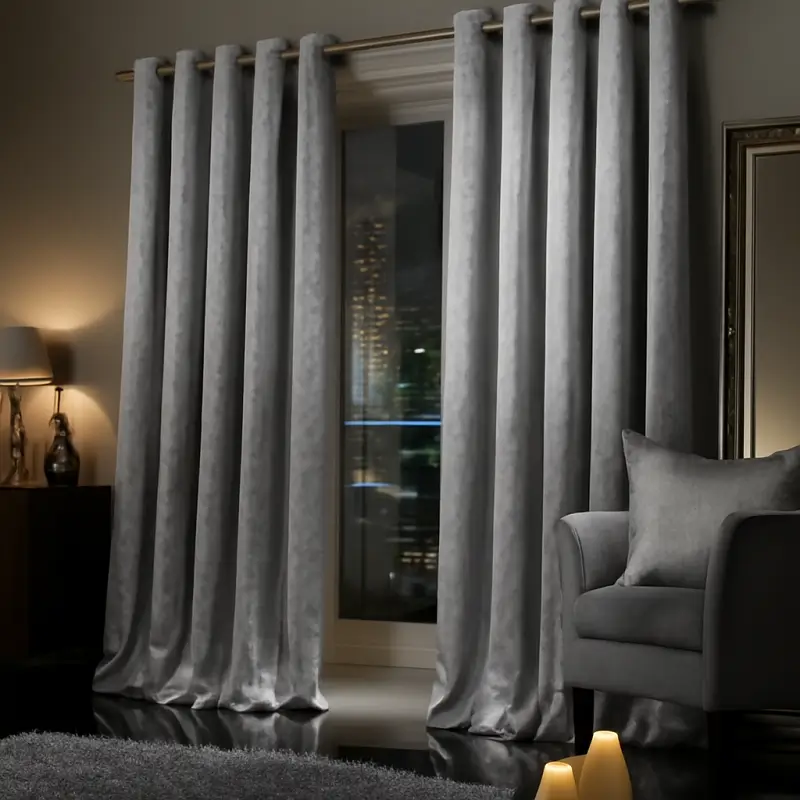Eyelet Curtains Velvet Eyelet Curtains