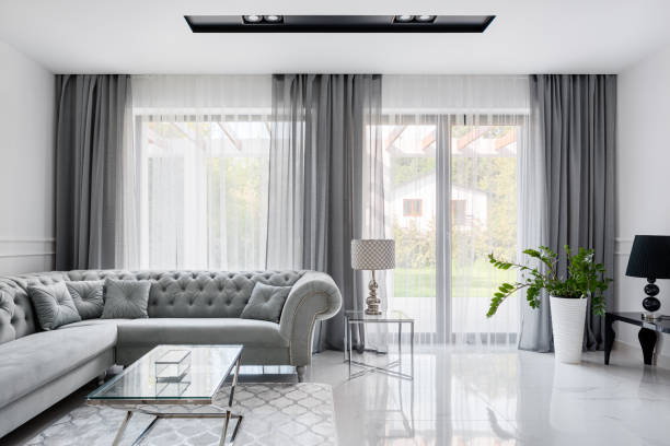 Modern Loop Curtains for Villas Modern Loop Curtains for Villas